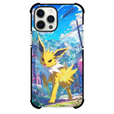 Pokemon Jolteon Phone Case For iPhone Samsung Galaxy Pixel OnePlus Vivo Xiaomi Asus Sony Motorola Nokia - Jolteon Cartoon City Background