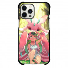 Pokemon Phone Case For iPhone Samsung Galaxy Pixel OnePlus Vivo Xiaomi Asus Sony Motorola Nokia - Pokemon Mallow And Lurantis Sitting Illustration Art Poster