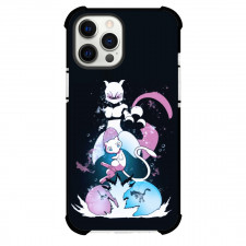 Pokemon Mew2 Phone Case For iPhone Samsung Galaxy Pixel OnePlus Vivo Xiaomi Asus Sony Motorola Nokia - Mew 2 Changes Black Background