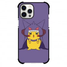 Pokemon Pikachu Phone Case For iPhone Samsung Galaxy Pixel OnePlus Vivo Xiaomi Asus Sony Motorola Nokia - Pikachu Wearing Costume Purple Background