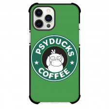 Pokemon Psyduck Phone Case For iPhone Samsung Galaxy Pixel OnePlus Vivo Xiaomi Asus Sony Motorola Nokia - Psyduck Starbucks Coffee