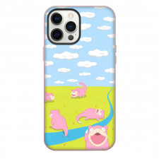 Pokemon Slowpoke Phone Case For iPhone Samsung Galaxy Pixel OnePlus Vivo Xiaomi Asus Sony Motorola Nokia - Pokemon Slowpoke Trading Card Game Art Poster