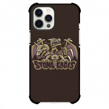 Pokemon Phone Case For iPhone Samsung Galaxy Pixel OnePlus Vivo Xiaomi Asus Sony Motorola Nokia - Stone Edges Logo Brown Background