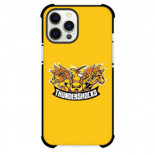 Pokemon Phone Case For iPhone Samsung Galaxy Pixel OnePlus Vivo Xiaomi Asus Sony Motorola Nokia - Thundershocks Logo Yellow Background