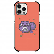 Pokemon Weezing Phone Case For iPhone Samsung Galaxy Pixel OnePlus Vivo Xiaomi Asus Sony Motorola Nokia - Weezing Worried Minimalist Art