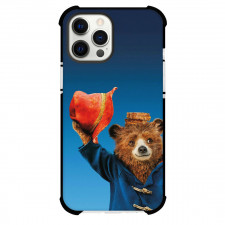 Paddington Phone Case For iPhone Samsung Galaxy Pixel OnePlus Vivo Xiaomi Asus Sony Motorola Nokia - Paddington Bear Holding Red Hat On Blue Background
