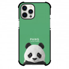 The Giant Panda Phone Case For iPhone Samsung Galaxy Pixel OnePlus Vivo Xiaomi Asus Sony Motorola Nokia - Pang The Giant Panda Portrait On Green Background