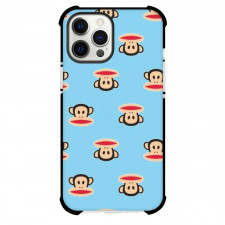 Paul Frank Phone Case For iPhone Samsung Galaxy Pixel OnePlus Vivo Xiaomi Asus Sony Motorola Nokia - Monkeys with Blue Background Pattern Art