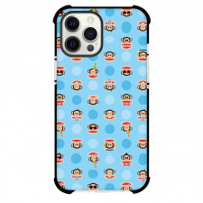 Paul Frank Phone Case For iPhone Samsung Galaxy Pixel OnePlus Vivo Xiaomi Asus Sony Motorola Nokia - Monkey with Blue and White Background Pattern Art