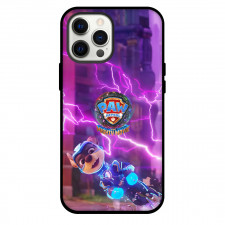 Paw Patrol The Mighty Movie Chase Phone Case For iPhone Samsung Galaxy Pixel OnePlus Vivo Xiaomi Asus Sony Motorola Nokia - Chase Running With Lightning