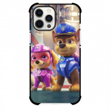 Paw Patrol Phone Case For iPhone And Samsung Galaxy Devices - Chase And Skye Smiling Illustration
