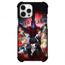 Persona 5 Case For iPhone Samsung Galaxy Pixel OnePlus Vivo Xiaomi Asus Sony Motorola Nokia - Characters Masked Off City Background