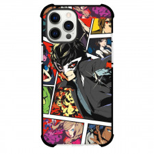 Persona 5 Case For iPhone Samsung Galaxy Pixel OnePlus Vivo Xiaomi Asus Sony Motorola Nokia - Characters Masked Ren Comic Background
