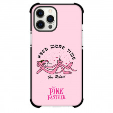 The Pink Panther Phone Case For iPhone And Samsung Galaxy - The Pink Panther Need More Time For Relax Poster Pink Background