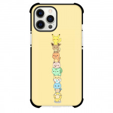 Pokemon Phone Case For iPhone Samsung Galaxy Pixel OnePlus Vivo Xiaomi Asus Sony Motorola Nokia - Characters Chibi Peach Background