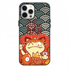 Pokemon Meowth Phone Case For iPhone Samsung Galaxy Pixel OnePlus Vivo Xiaomi Asus Sony Motorola Nokia - Meowth Sushi Bar Cartoon Art