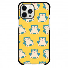 Pokemon Snorlax Phone Case For iPhone Samsung Galaxy Pixel OnePlus Vivo Xiaomi Asus Sony Motorola Nokia - Snorlax Pattern Yellow Background