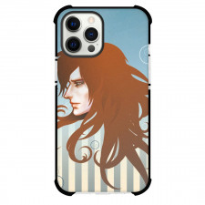 Ponyo Fujimoto Case For iPhone Samsung Galaxy Pixel OnePlus Vivo Xiaomi Asus Sony Motorola Nokia - Fujimoto Side Avatar On Stripe Background