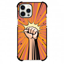 Pop Art Pattern Case For iPhone Samsung Galaxy Pixel OnePlus Vivo Xiaomi Asus Sony Motorola Nokia - Hands Up Burst Red Orange