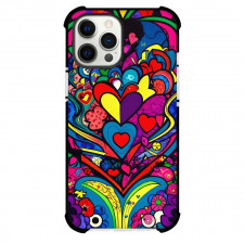 Pop Art Pattern Case For iPhone Samsung Galaxy Pixel OnePlus Vivo Xiaomi Asus Sony Motorola Nokia - Hearts Collage Purple and Pink