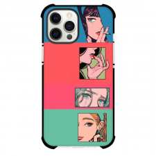Pop Art Pattern Case For iPhone Samsung Galaxy Pixel OnePlus Vivo Xiaomi Asus Sony Motorola Nokia - Smoke Lips Tears and Earrings
