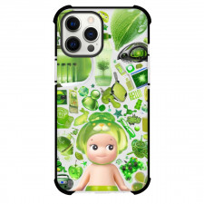 Sonny Angel Phone Case For iPhone Samsung Galaxy Pixel OnePlus Vivo Xiaomi Asus Sony Motorola Nokia - Sonny Angels Lime Dog Portrait Leaf Background