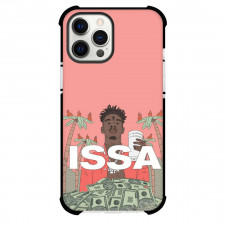21 Savage Phone Case For iPhone And Samsung Galaxy - 21 Savage ISSA Pink Background Poster