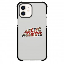 Arctic Monkeys Phone Case For iPhone Samsung Galaxy Pixel OnePlus Vivo Xiaomi Asus Sony Motorola Nokia - Arctic Monkeys Logo Word Art With UK Flag Sticker