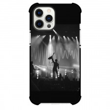 Arctic Monkeys Phone Case For iPhone Samsung Galaxy Pixel OnePlus Vivo Xiaomi Asus Sony Motorola Nokia - Arctic Monkeys Raising Guitar In A Concert Grayscale Poster