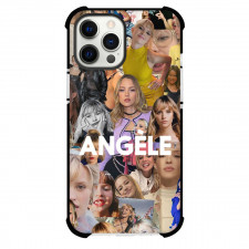 Angele Phone Case For iPhone Samsung Galaxy Pixel OnePlus Vivo Xiaomi Asus Sony Motorola Nokia - Angele Name Text On Collage Poster