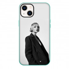 Angele Phone Case For iPhone Samsung Galaxy Pixel OnePlus Vivo Xiaomi Asus Sony Motorola Nokia - Angele Wear Black Coat Grayscale Side Portrait Poster