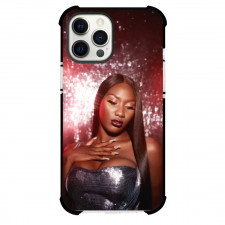 Aya Nakamura Phone Case For iPhone Samsung Galaxy Pixel OnePlus Vivo Xiaomi Asus Sony Motorola Nokia - Aya Nakamura Portrait Red Glitter Background