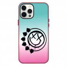 Blink-182 Phone Case For iPhone Samsung Galaxy Pixel OnePlus Vivo Xiaomi Asus Sony Motorola Nokia - Smile Logo In Gradient Background