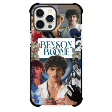 Benson Boone Phone Case For iPhone Samsung Galaxy Pixel OnePlus Vivo Xiaomi Asus Sony Motorola Nokia - Benson Boone Collage Blue Background
