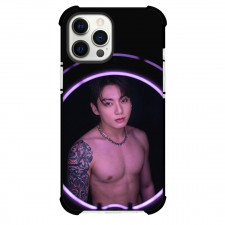 BTS Jung Kook Phone Case For iPhone Samsung Galaxy Pixel OnePlus Vivo Xiaomi Asus Sony Motorola Nokia - Jung Kook Shirtless Pink Lighting Poster