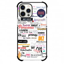 BTS Phone Case For iPhone Samsung Galaxy Pixel OnePlus Vivo Xiaomi Asus Sony Motorola Nokia - BTS Army Lyrics On White Background Poster