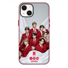 BTS Phone Case For iPhone Samsung Galaxy Pixel OnePlus Vivo Xiaomi Asus Sony Motorola Nokia - BTS Members Wear Red Suit Crown Royal Portrait ARIRANG Poster