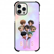 BTS Phone Case For iPhone And Samsung Galaxy - BTS Members Chibi Cart Art