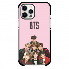 BTS Phone Case For iPhone And Samsung Galaxy - BTS Members On Pink Background