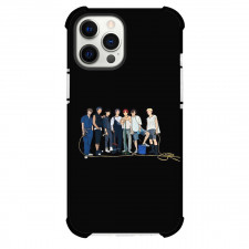 BTS Phone Case For iPhone Samsung Galaxy Pixel OnePlus Vivo Xiaomi Asus Sony Motorola Nokia - BTS Army Minimalist Art On Black Background