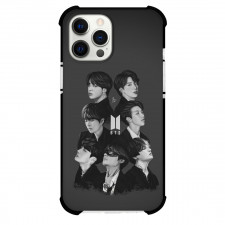 BTS Phone Case For iPhone Samsung Galaxy Pixel OnePlus Vivo Xiaomi Asus Sony Motorola Nokia - BTS Army Grayscale Poster