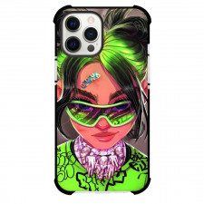Billie Eilish Phone Case For iPhone And Samsung Galaxy - Billie Eilish Portrait Cartoon Art