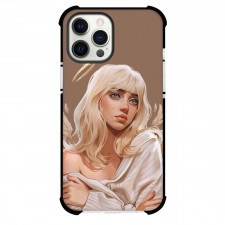 Billie Eilish Phone Case For iPhone And Samsung Galaxy - Billie Eilish Portrait Digital Art Poster