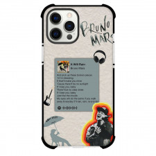 Bruno Mars Phone Case For iPhone Samsung Galaxy Pixel OnePlus Vivo Xiaomi Asus Sony Motorola Nokia - Bruno Mars It Will Rain Lyrics Graphic Art Poster