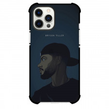 Bryson Tiller Phone Case For iPhone Samsung Galaxy Pixel OnePlus Vivo Xiaomi Asus Sony Motorola Nokia - Bryson Tiller Side Portrait Illustration Art On Dark Background