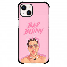 Bad Bunny Phone Case For iPhone Samsung Galaxy Pixel OnePlus Vivo Xiaomi Asus Sony Motorola Nokia - Bad Bunny Fan Art On Pink Background