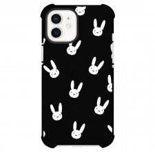 Bad Bunny Phone Case For iPhone Samsung Galaxy Pixel OnePlus Vivo Xiaomi Asus Sony Motorola Nokia - Bad Bunny Logo Pattern Art Black And White Poster