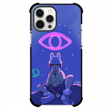 Bad Bunny Phone Case For iPhone Samsung Galaxy Pixel OnePlus Vivo Xiaomi Asus Sony Motorola Nokia - Bad Bunny THROWBACK Cartoon Art Purple Pink Neon Effect Poster