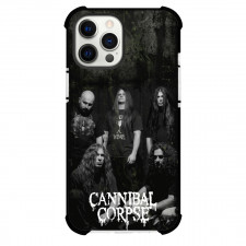 Cannibal Corpse Phone Case For iPhone Samsung Galaxy Pixel OnePlus Vivo Xiaomi Asus Sony Motorola Nokia - Cannibal Corpse Group Portrait Greyscale White Logo