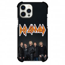Def Leppard Phone Case For iPhone Samsung Galaxy Pixel OnePlus Vivo Xiaomi Asus Sony Motorola Nokia - Def Leppard Group Portrait Black Background